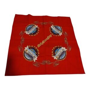 VTG 90s Harley‎ Davidson Motorcycles Owners Group Southwest Rally Bandana Red
